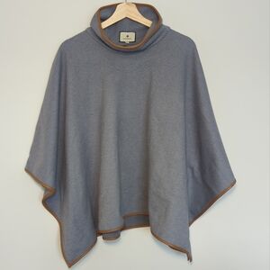 Tuckernuck Womens One Size Poncho Blue Piper Cape Coastal Grandma Fall Autumn